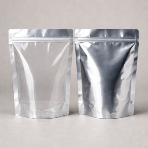 Alternative view of One Side Clear and other Aluminum zipper bags with stand up 18x26 cm sizes (100 pcs)